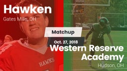 Matchup: Hawken vs. Western Reserve Academy 2018