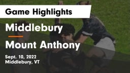 Middlebury  vs Mount Anthony Game Highlights - Sept. 10, 2022