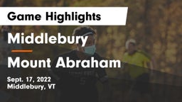 Middlebury  vs Mount Abraham Game Highlights - Sept. 17, 2022