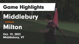 Middlebury  vs Milton Game Highlights - Oct. 19, 2022