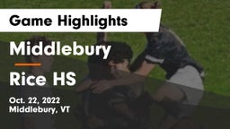 Middlebury  vs Rice HS Game Highlights - Oct. 22, 2022