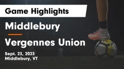 Middlebury  vs Vergennes Union  Game Highlights - Sept. 23, 2023