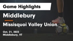 Middlebury  vs Missisquoi Valley Union  Game Highlights - Oct. 21, 2023