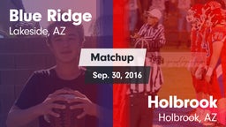 Matchup: Blue Ridge vs. Holbrook  2016