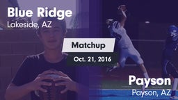 Matchup: Blue Ridge vs. Payson  2016