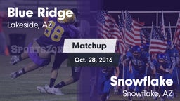 Matchup: Blue Ridge vs. Snowflake  2016