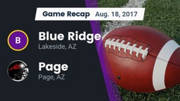 Recap: Blue Ridge  vs. Page  2017