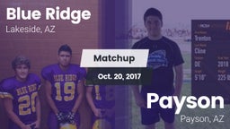Matchup: Blue Ridge vs. Payson  2017