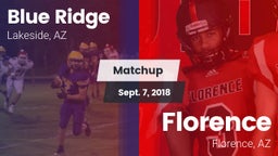 Matchup: Blue Ridge vs. Florence  2018