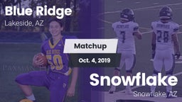 Matchup: Blue Ridge vs. Snowflake  2019