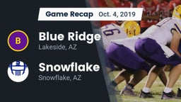 Recap: Blue Ridge  vs. Snowflake  2019