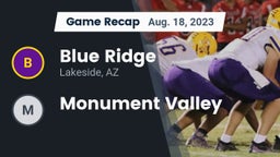 Recap: Blue Ridge  vs. Monument Valley 2023