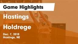 Hastings  vs Holdrege  Game Highlights - Dec. 7, 2018