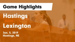 Hastings  vs Lexington  Game Highlights - Jan. 5, 2019