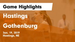 Hastings  vs Gothenburg  Game Highlights - Jan. 19, 2019