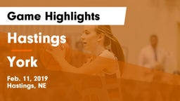 Hastings  vs York  Game Highlights - Feb. 11, 2019