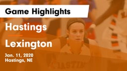 Hastings  vs Lexington  Game Highlights - Jan. 11, 2020