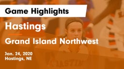 Hastings  vs Grand Island Northwest  Game Highlights - Jan. 24, 2020
