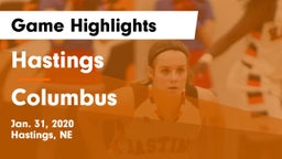 Hastings  vs Columbus  Game Highlights - Jan. 31, 2020