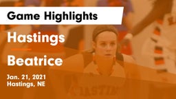 Hastings  vs Beatrice  Game Highlights - Jan. 21, 2021