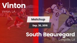 Matchup: Vinton vs. South Beauregard  2016