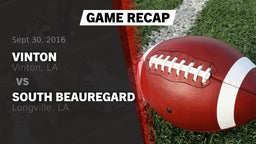 Recap: Vinton  vs. South Beauregard  2016