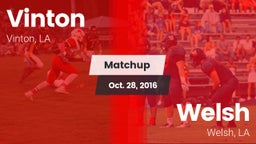 Matchup: Vinton vs. Welsh  2016