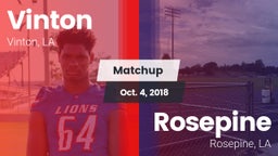 Matchup: Vinton vs. Rosepine  2018