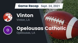 Recap: Vinton  vs. Opelousas Catholic  2021