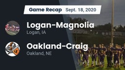 Recap: Logan-Magnolia  vs. Oakland-Craig  2020