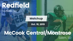 Matchup: Redfield vs. McCook Central/Montrose  2019