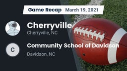 Recap: Cherryville  vs. Community School of Davidson 2021