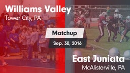Matchup: Williams Valley vs. East Juniata  2016