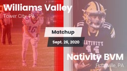 Matchup: Williams Valley vs. Nativity BVM  2020