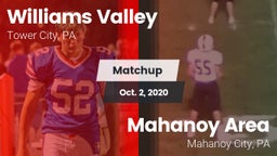 Matchup: Williams Valley vs. Mahanoy Area  2020