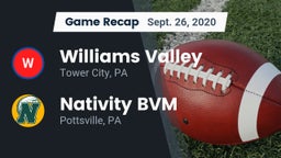 Recap: Williams Valley  vs. Nativity BVM  2020