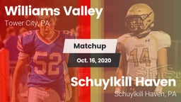 Matchup: Williams Valley vs. Schuylkill Haven  2020