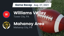 Recap: Williams Valley  vs. Mahanoy Area  2021