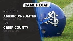 Recap: Americus-Sumter  vs. Crisp County  2016