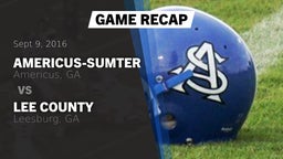 Recap: Americus-Sumter  vs. Lee County  2016