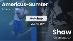 Matchup: Americus-Sumter vs. Shaw  2017