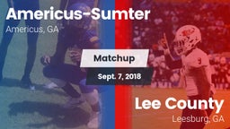 Matchup: Americus-Sumter vs. Lee County  2018