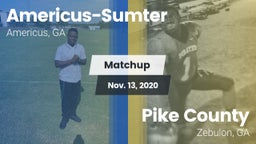 Matchup: Americus-Sumter vs. Pike County  2020