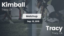 Matchup: Kimball vs. Tracy  2016