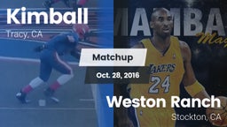 Matchup: Kimball vs. Weston Ranch  2016