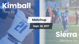 Matchup: Kimball vs. Sierra  2017