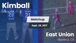 Matchup: Kimball vs. East Union  2017