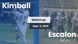 Matchup: Kimball vs. Escalon  2020