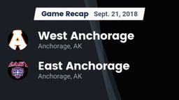 Recap: West Anchorage  vs. East Anchorage  2018