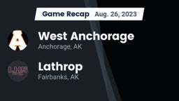 Recap: West Anchorage  vs. Lathrop  2023